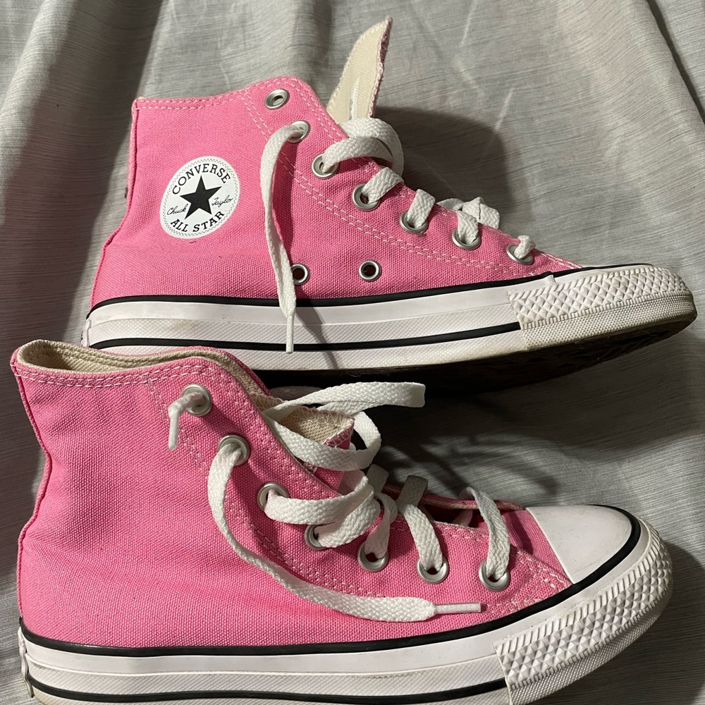Converse Pink High-Top Sneakers